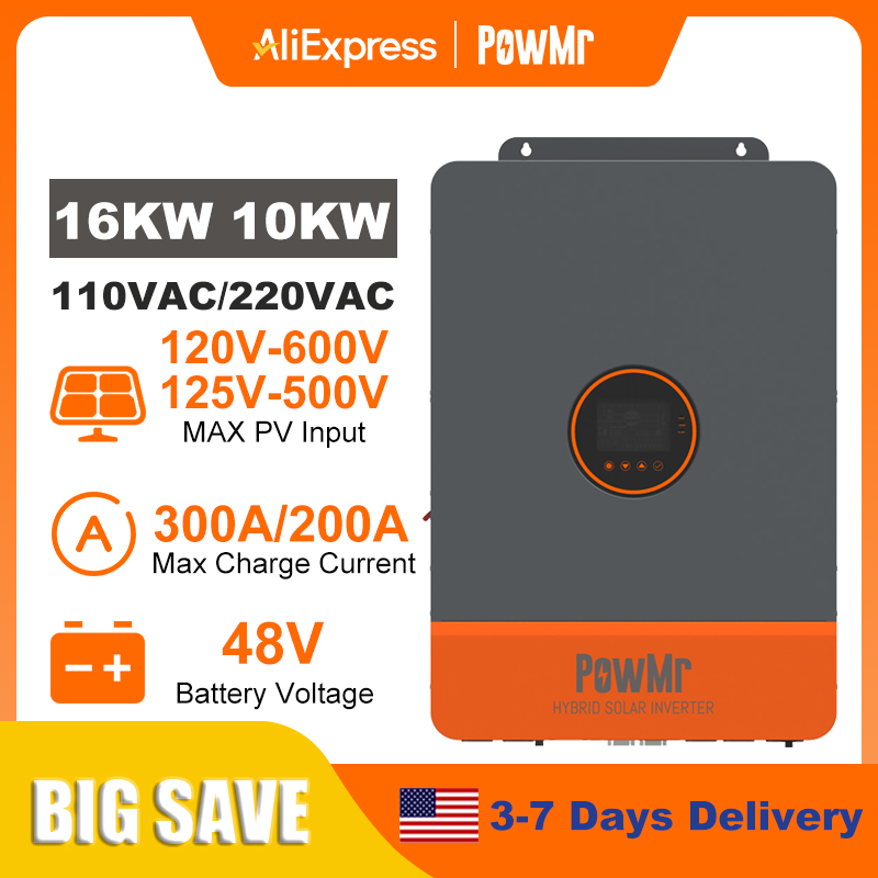 Inversor Solar Híbrido de Fase - Split Phase Inverter 10Kw 110V 220V reseña y precio