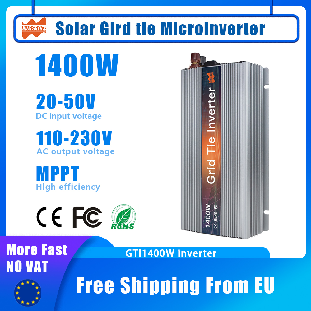 Microinversor Solar MPPT de 14 - Micro Inverter 1400W Solar Grid Tie reseña y precio