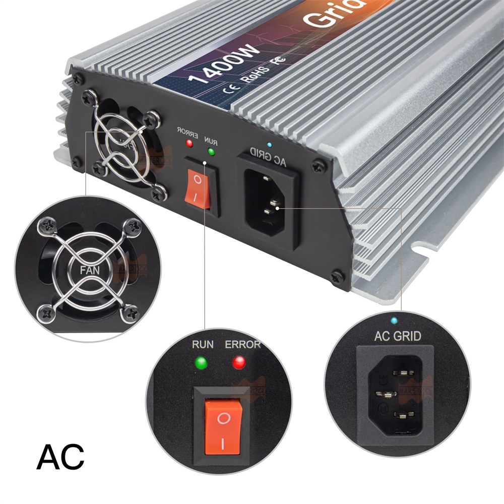 Microinversor Solar MPPT de 14 - Micro Inverter 1400W Solar Grid Tie reseña y precio