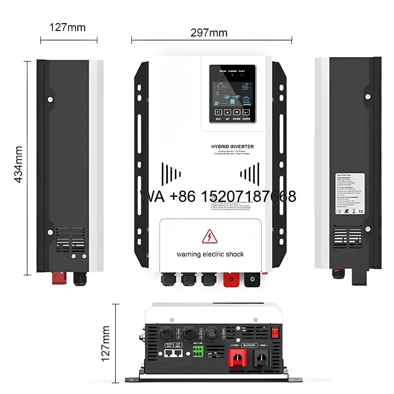 Wmwmnu para inversor de onda s - Hybrid Solar Inverter 5.5Kw Mppt 48V reseña y precio