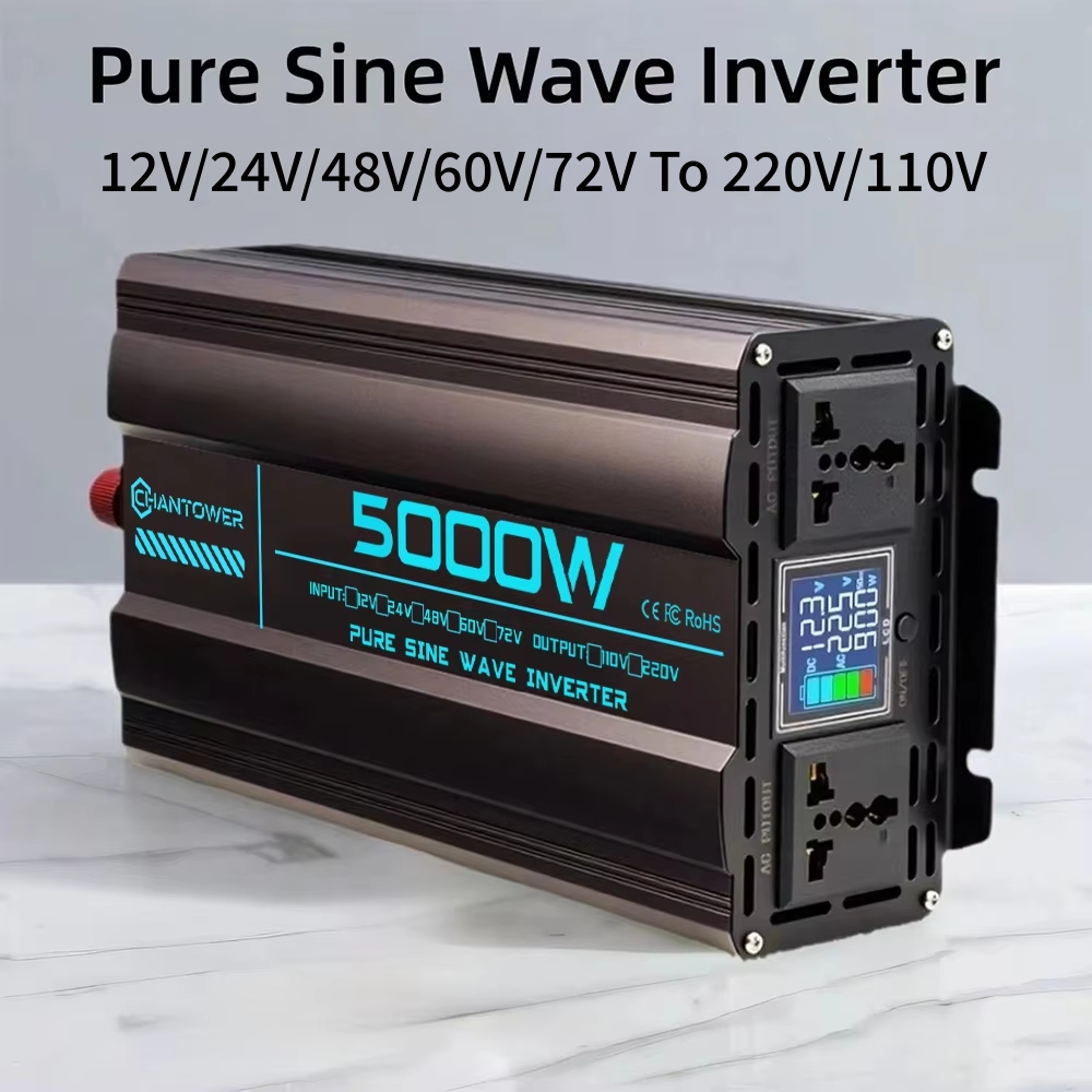 Inversor de onda sinusoidal pu - Pure Sine Wave Inverter 5000W 48V 220V reseña y precio