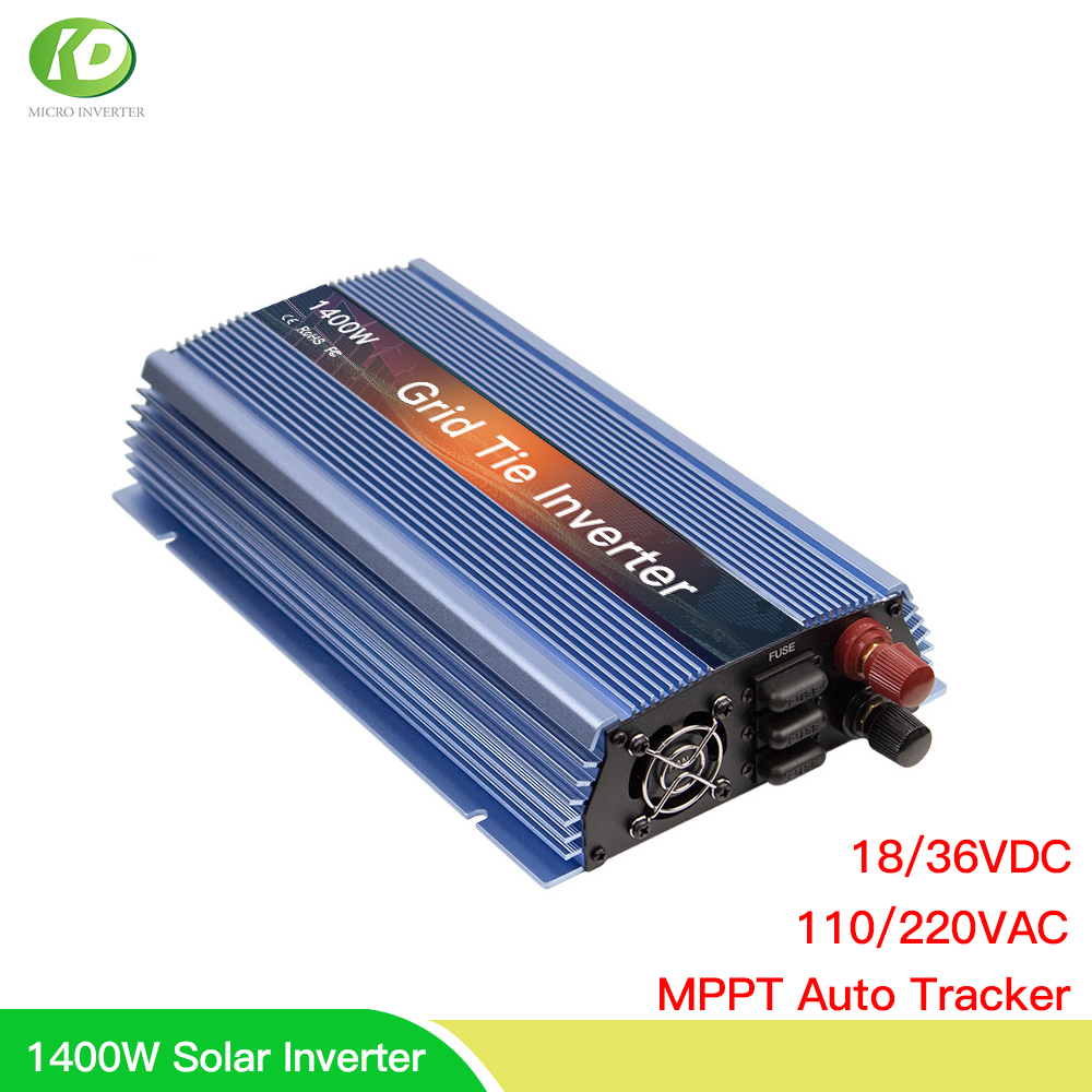 Inversor Solar de 18V, 24V, 36 - Micro Inverter 1400W Solar Grid Tie reseña y precio
